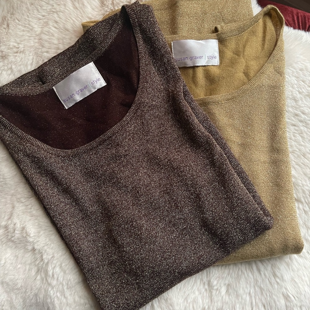2 pair of Susan Graver sleeveless top